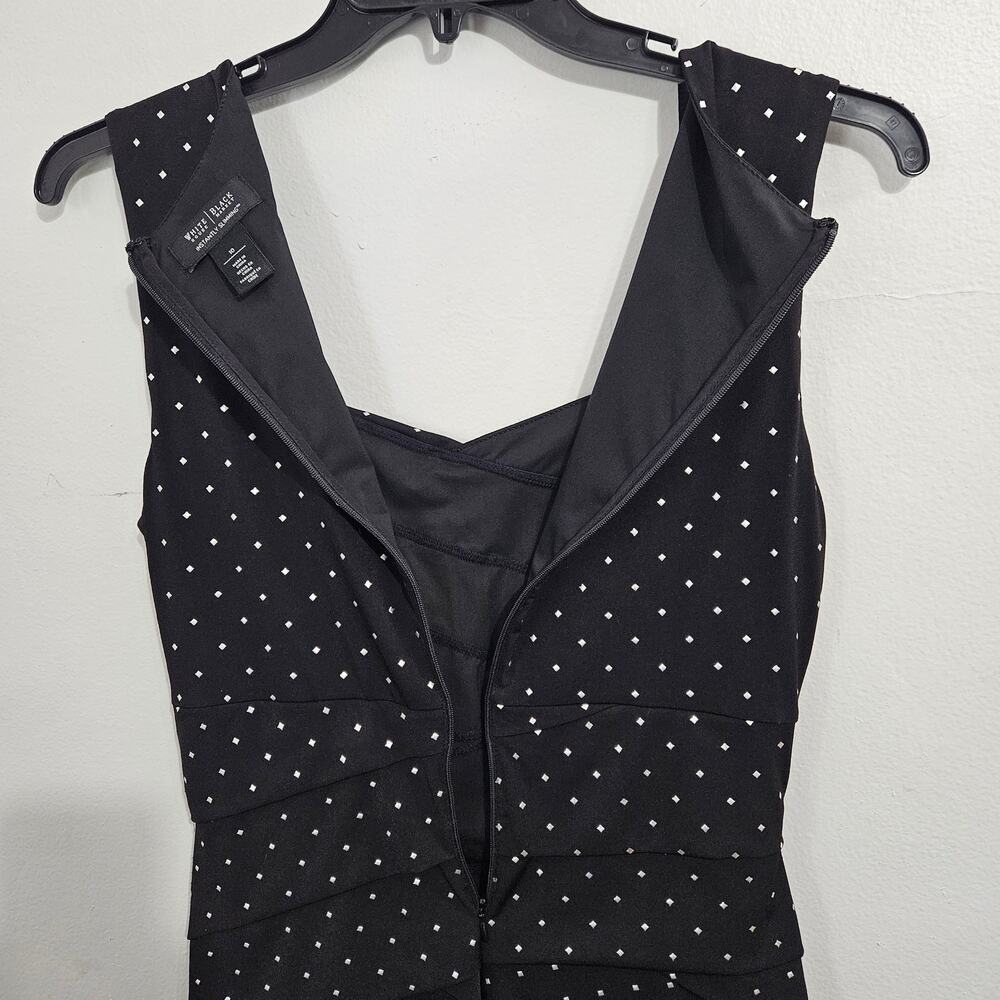 WHBM Instantly Slimming Midi Black Studded Sleeveless Bandage Dress Sz 10 - Picture 5 of 7